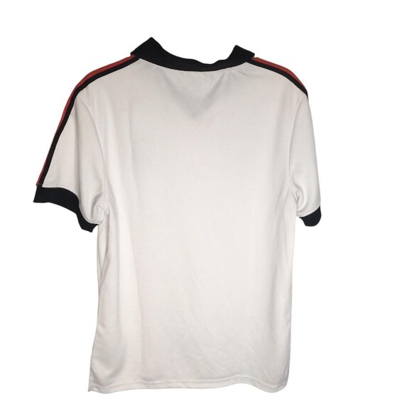 Disney Mickey Mouse Polo Shirt Mens Medium White Black EPCOT World Showcase - Picture 13 of 15